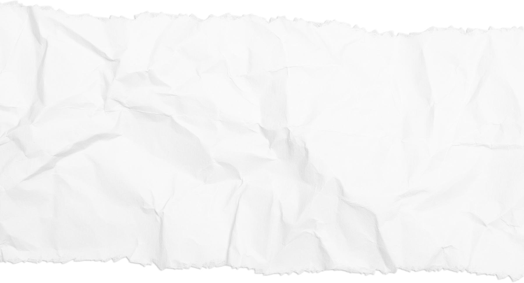 Crumpled Torn White Paper